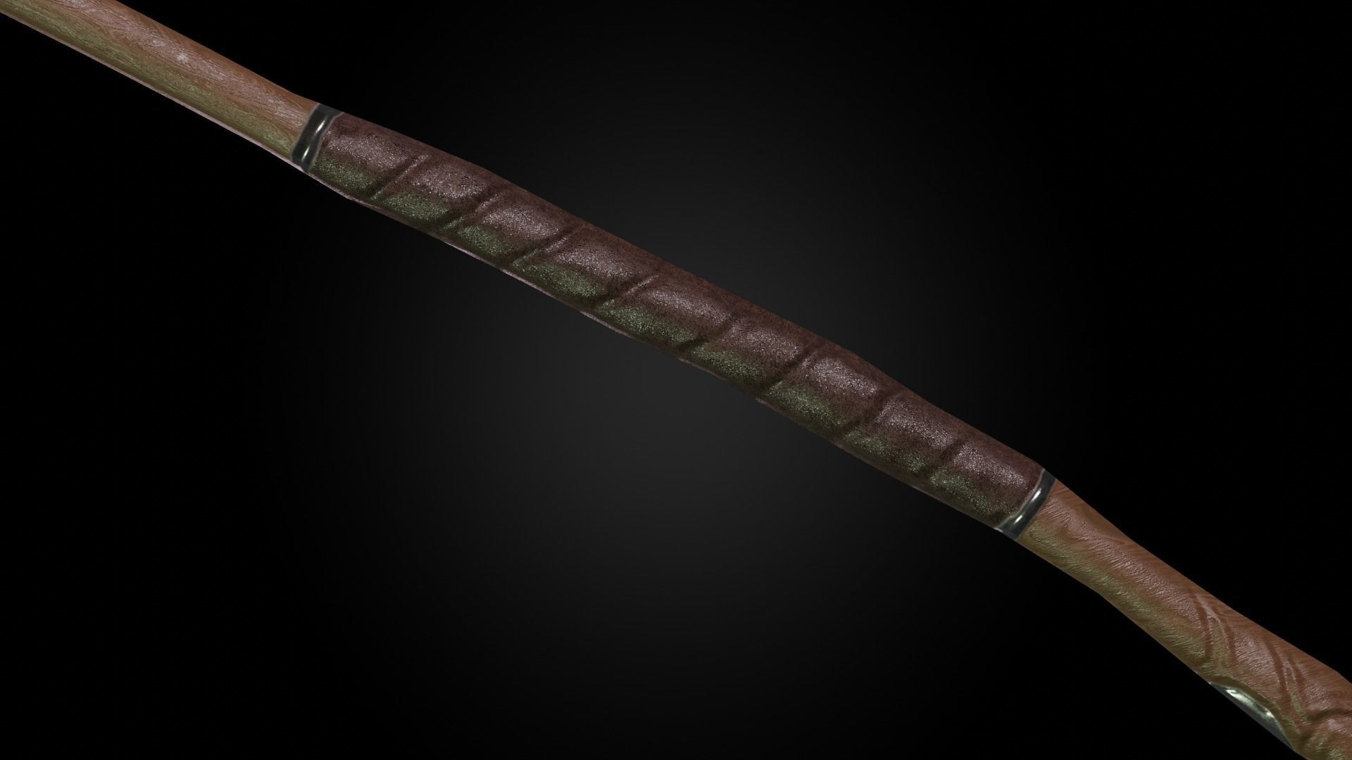 Dragon battleaxe Low-poly 3D model_13