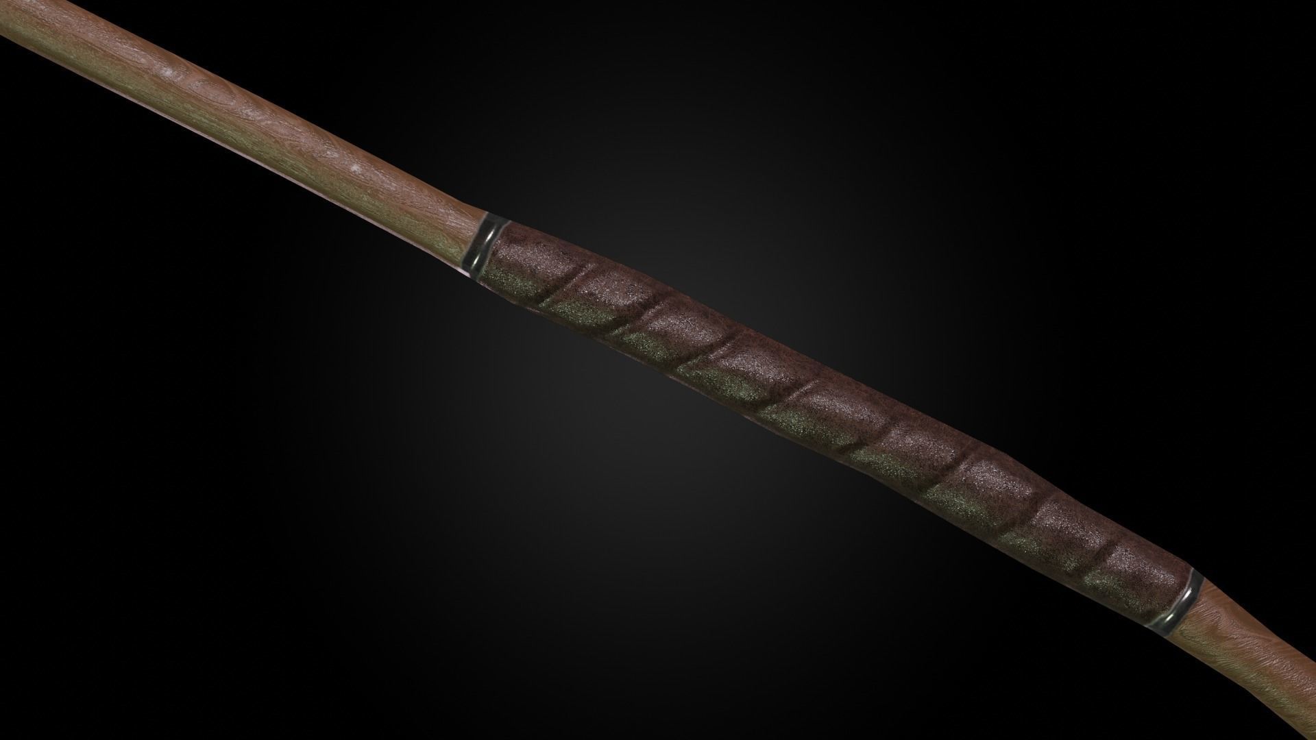 Dragon battleaxe Low-poly 3D model_12