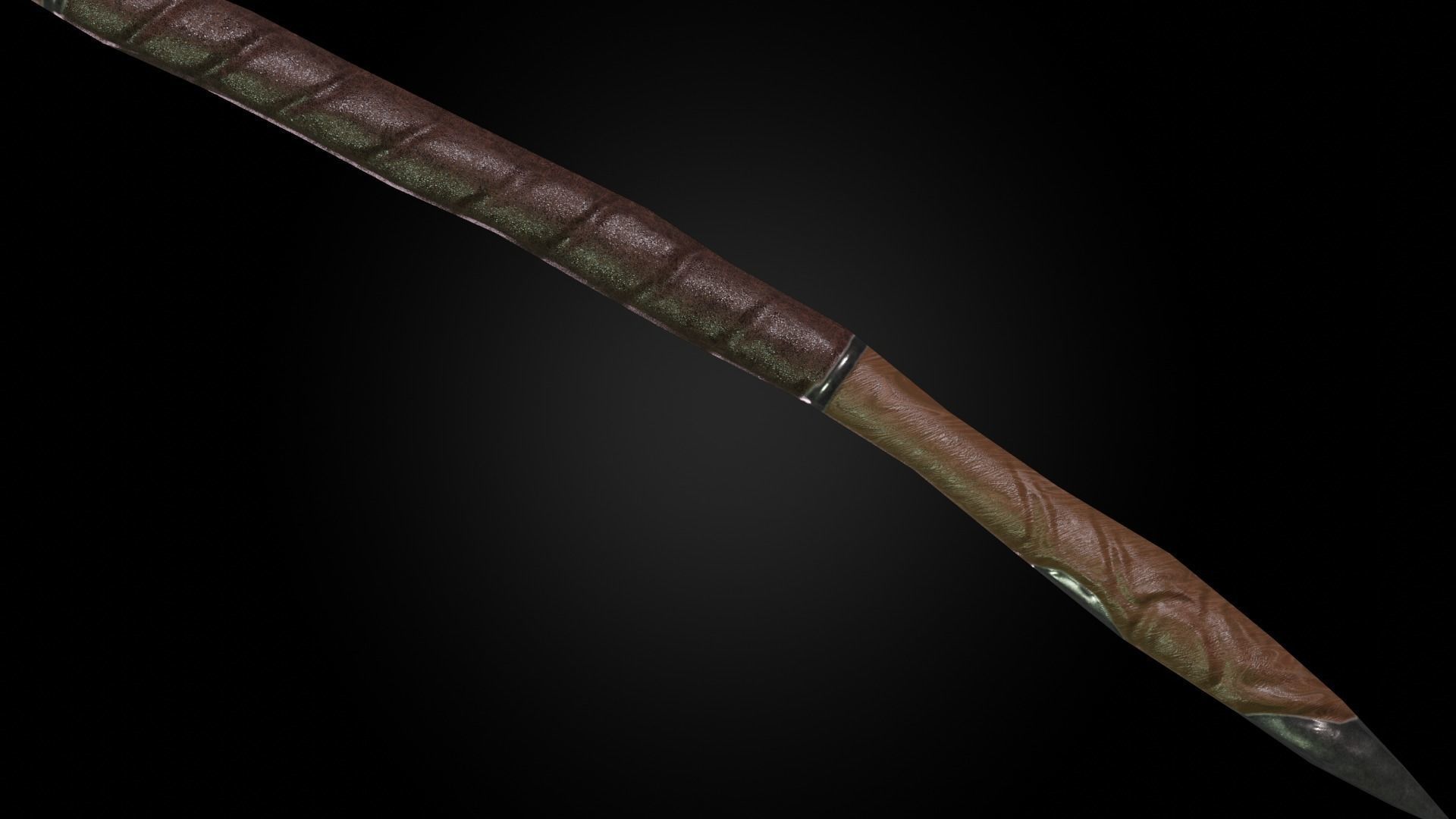 Dragon battleaxe Low-poly 3D model_15