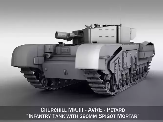Churchill MKIII - AVRE - Petard