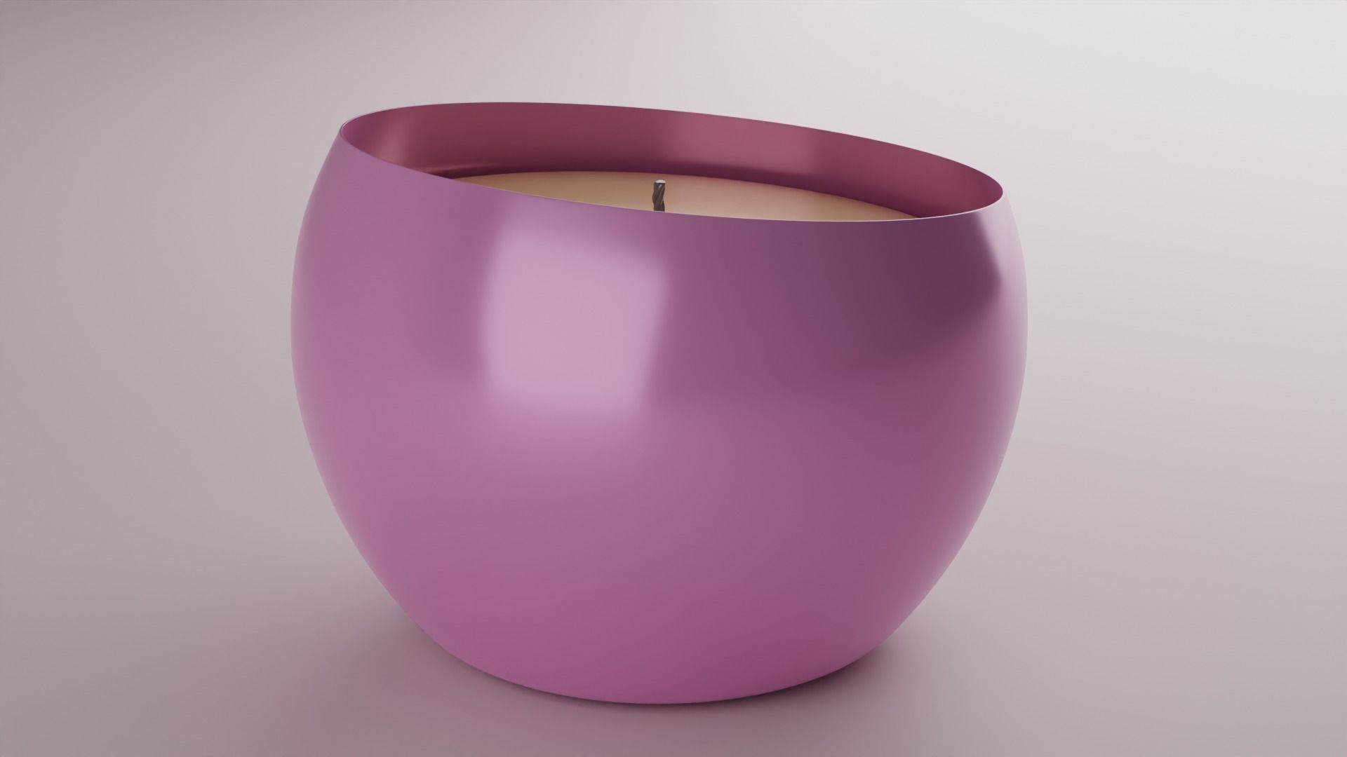 Candle 3D model_2