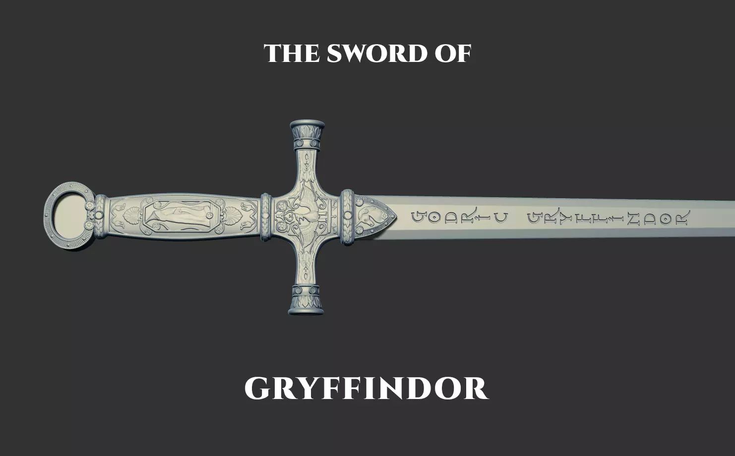The sword of Gryffindor 3D print model_0