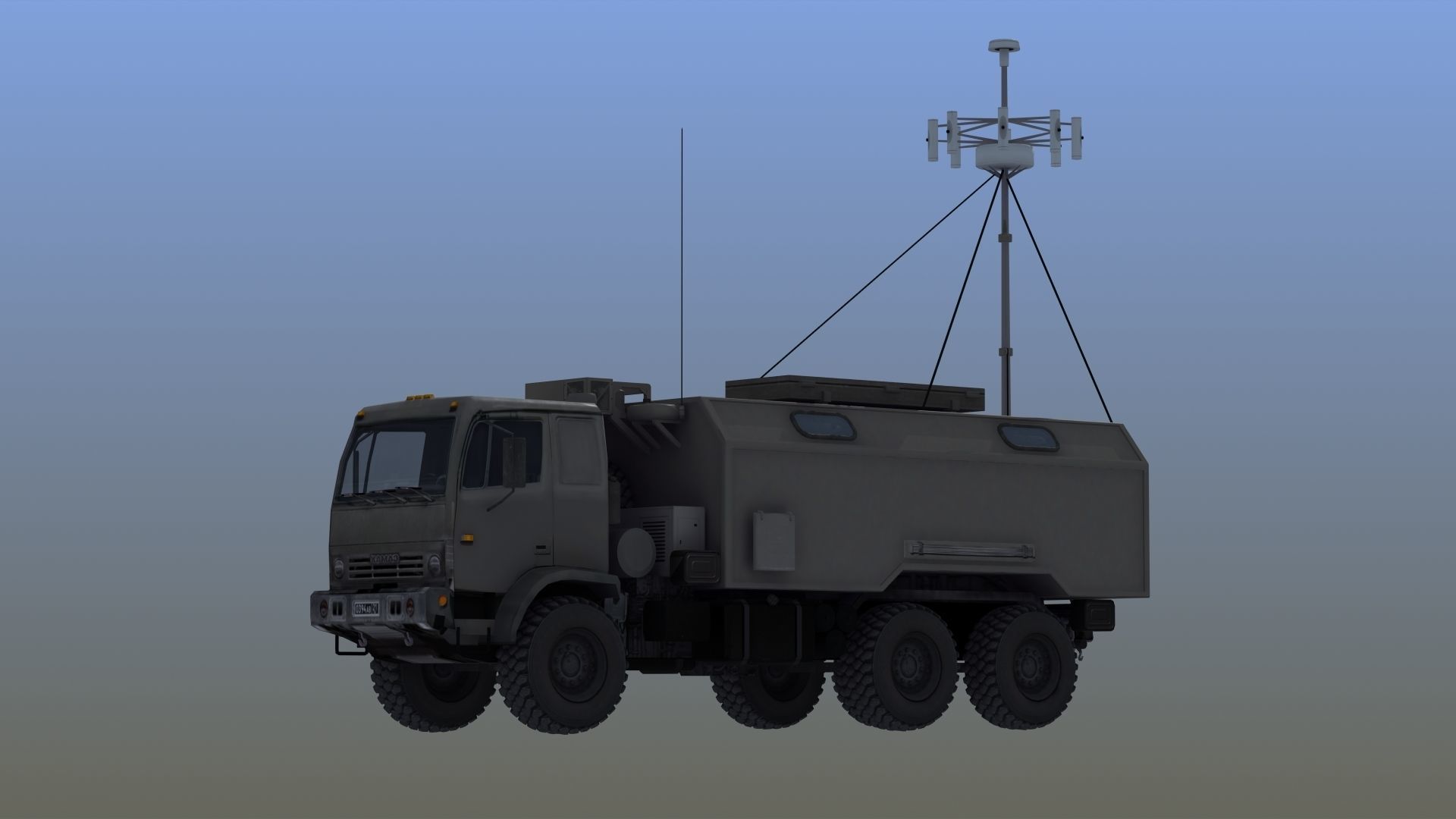 R330-Zh Zhitel Electronic Warfare Truck 3D model_1