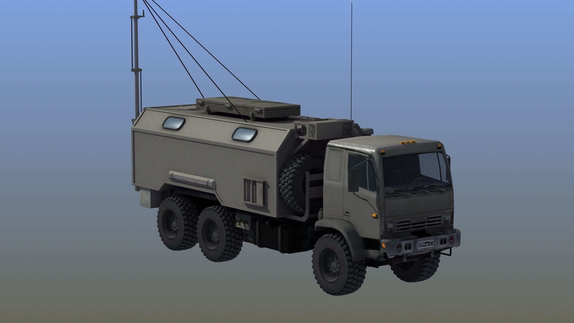 R330-Zh Zhitel Electronic Warfare Truck 3D model_16