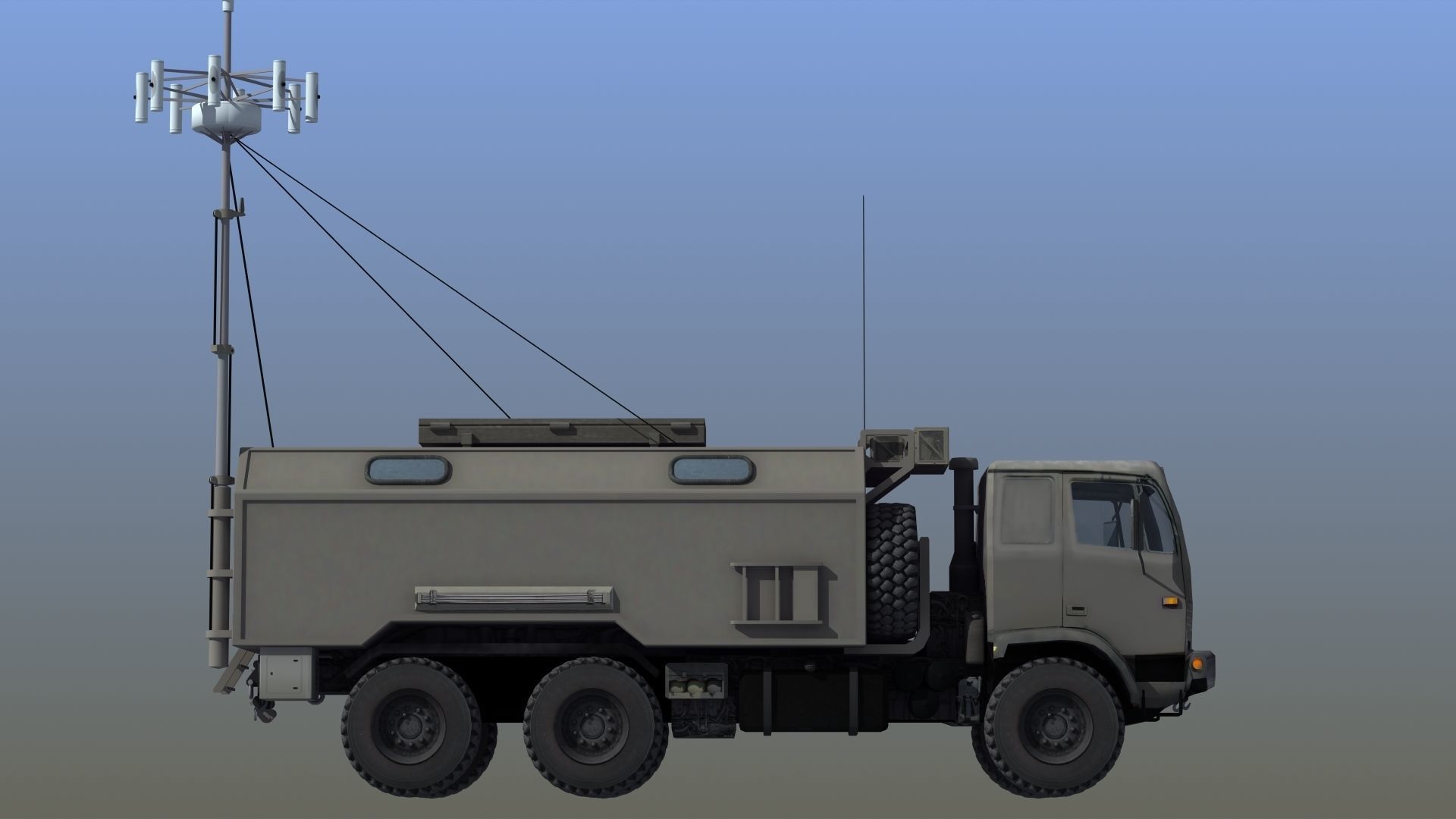 R330-Zh Zhitel Electronic Warfare Truck 3D model_7