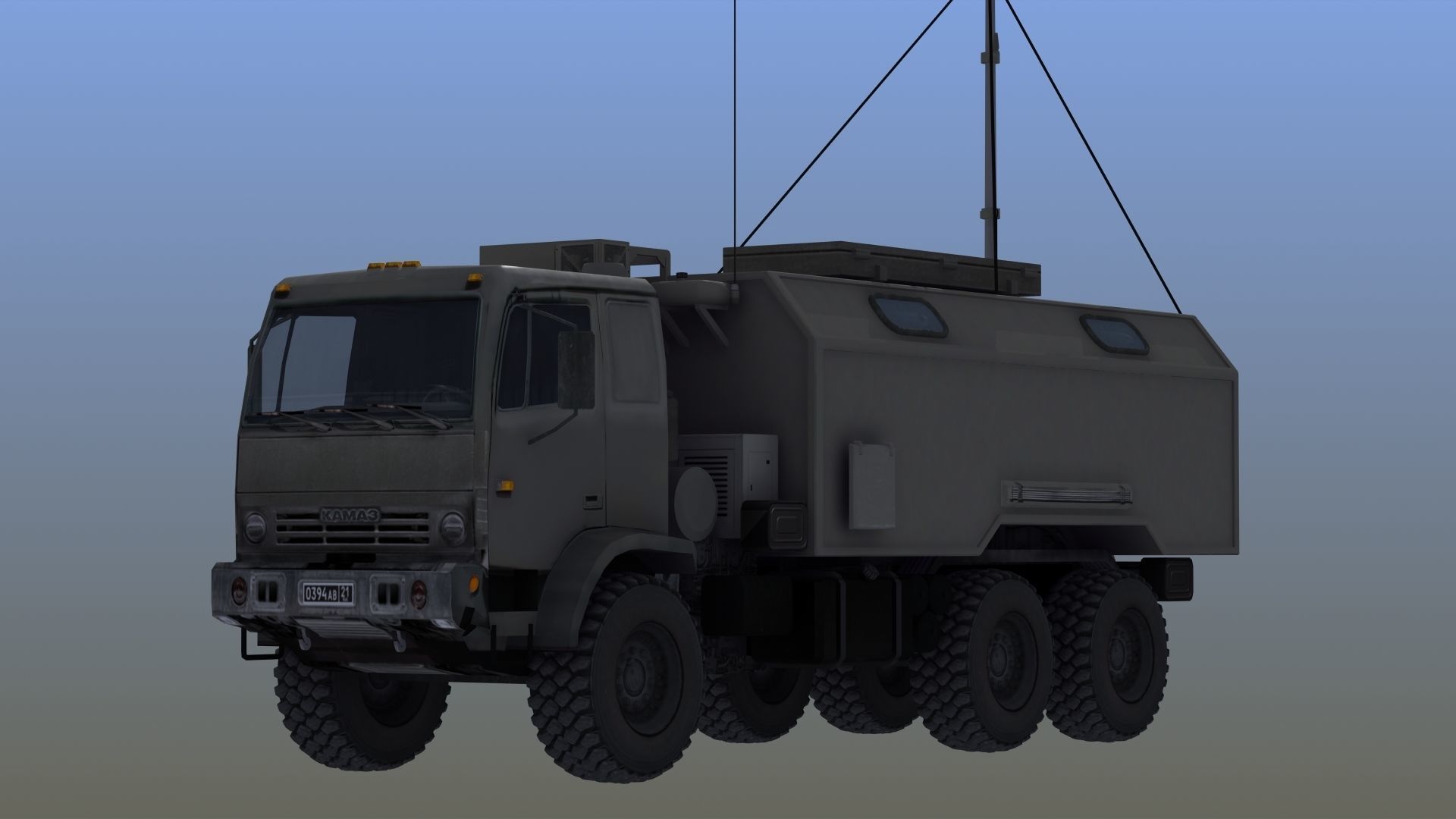 R330-Zh Zhitel Electronic Warfare Truck 3D model_10