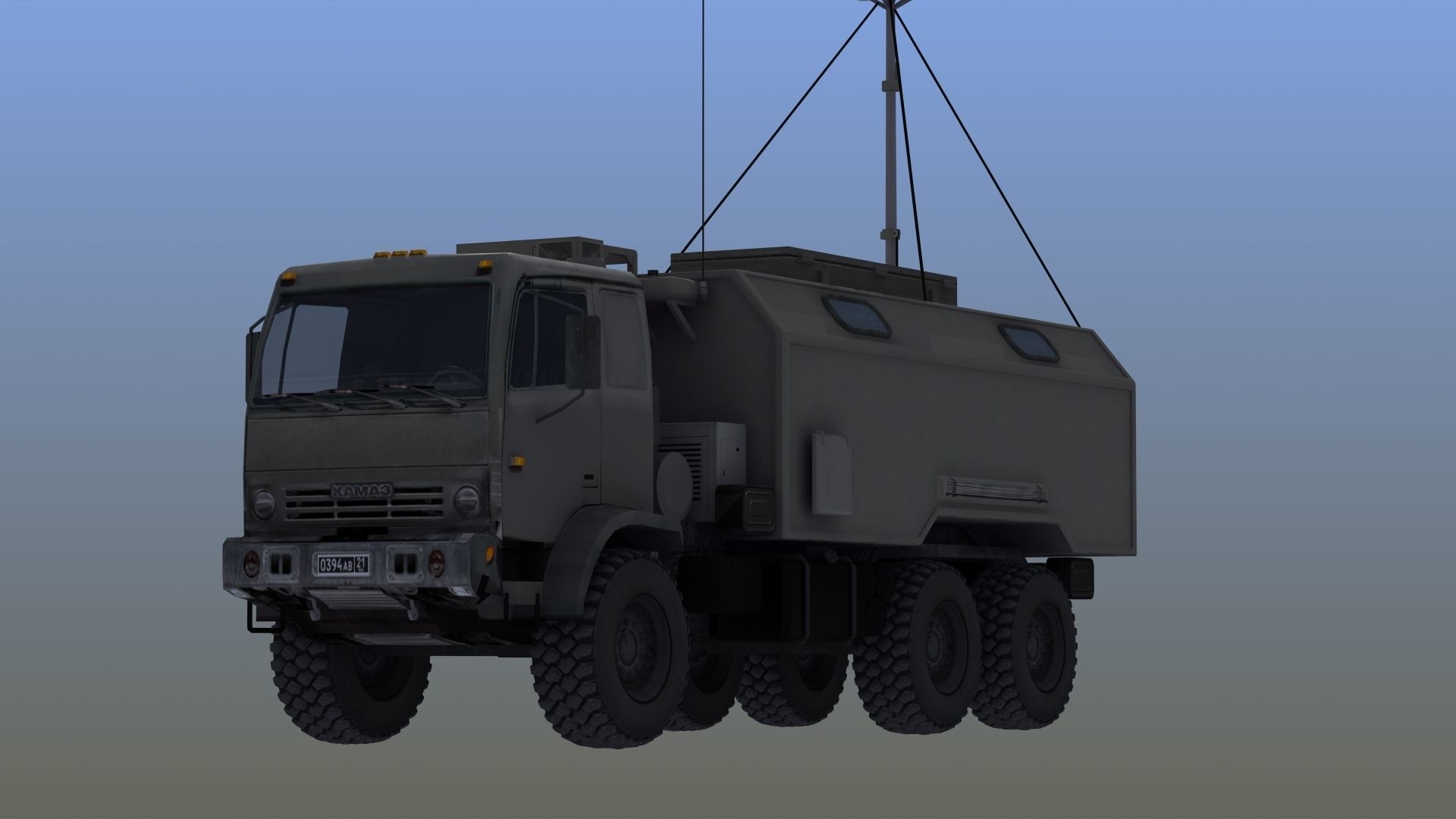 R330-Zh Zhitel Electronic Warfare Truck 3D model_14