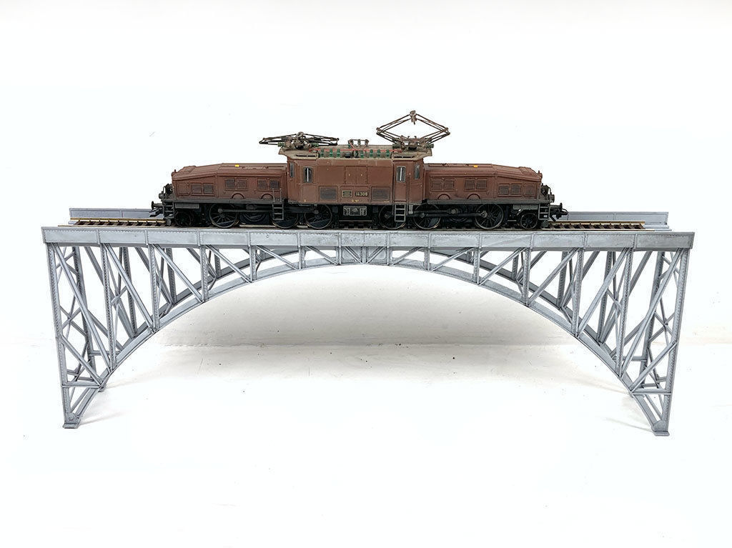 LINE-0004 Steel arc bridge riveted H0-scale 3D print model_2