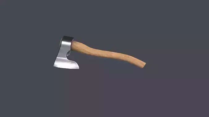 The axe is low - poly