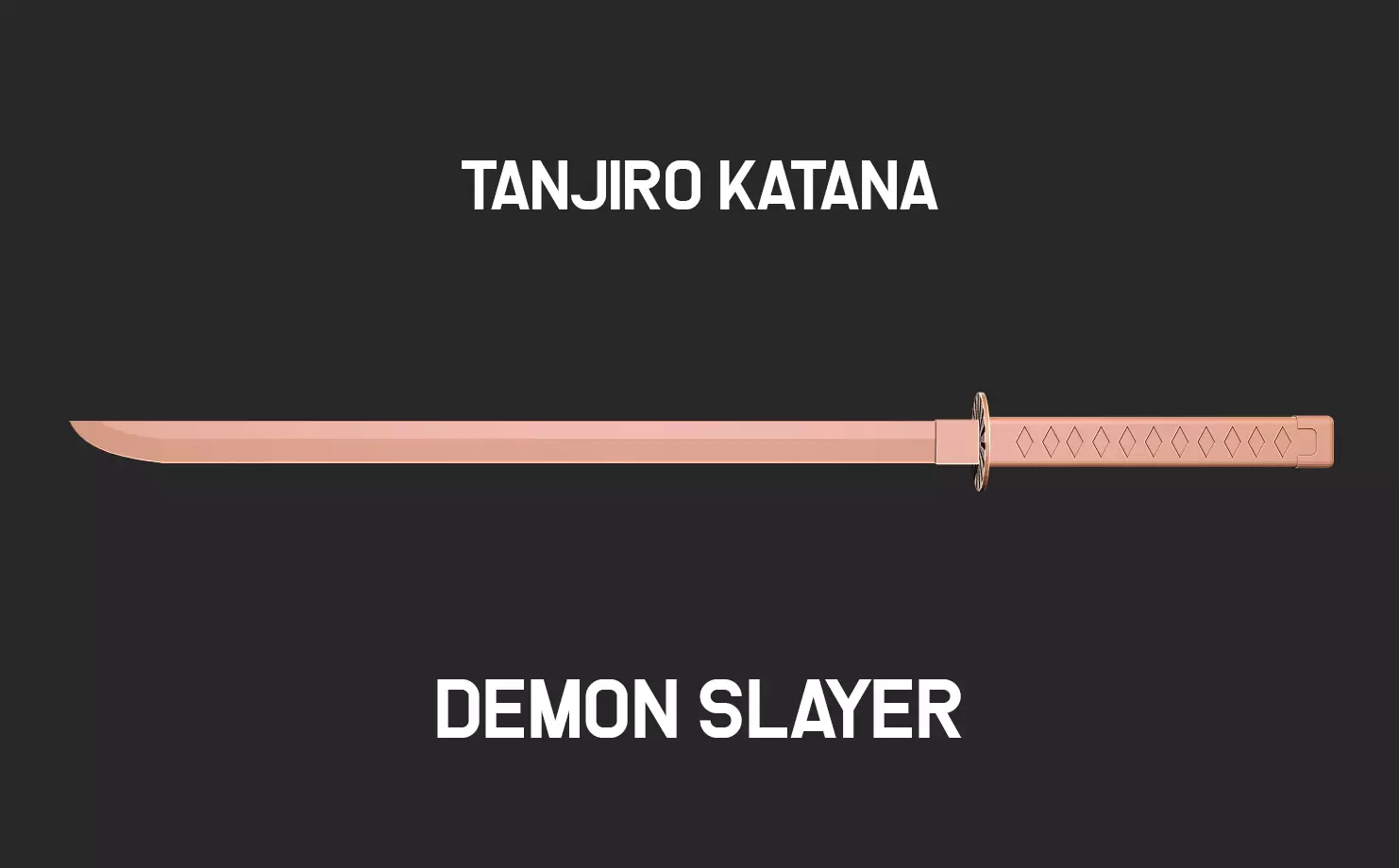 Katana tanjiro Demon slayer  3D print model_0