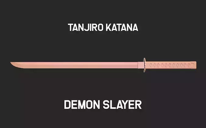 Katana tanjiro Demon slayer  3D print model