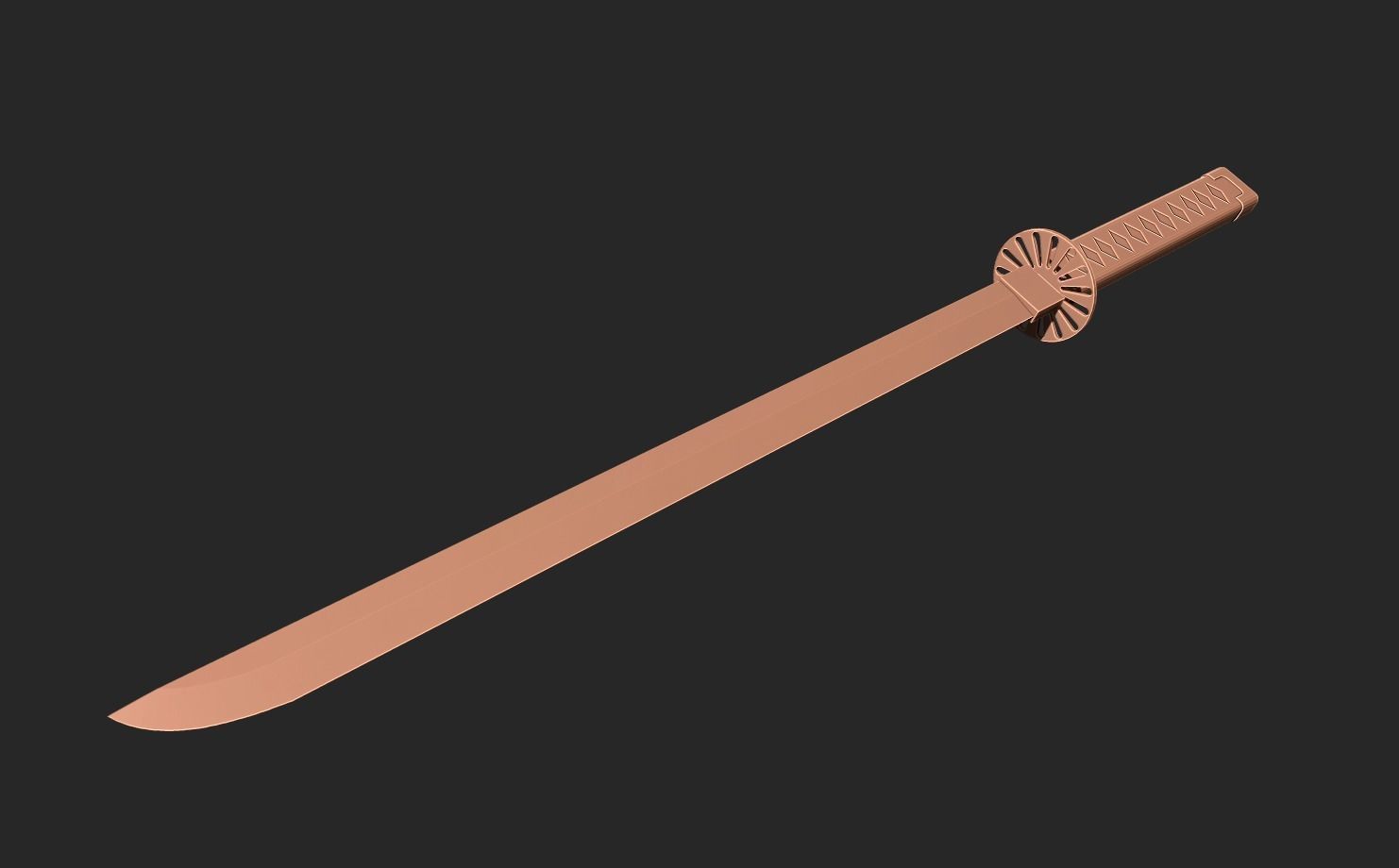 Katana tanjiro Demon slayer  3D print model_2