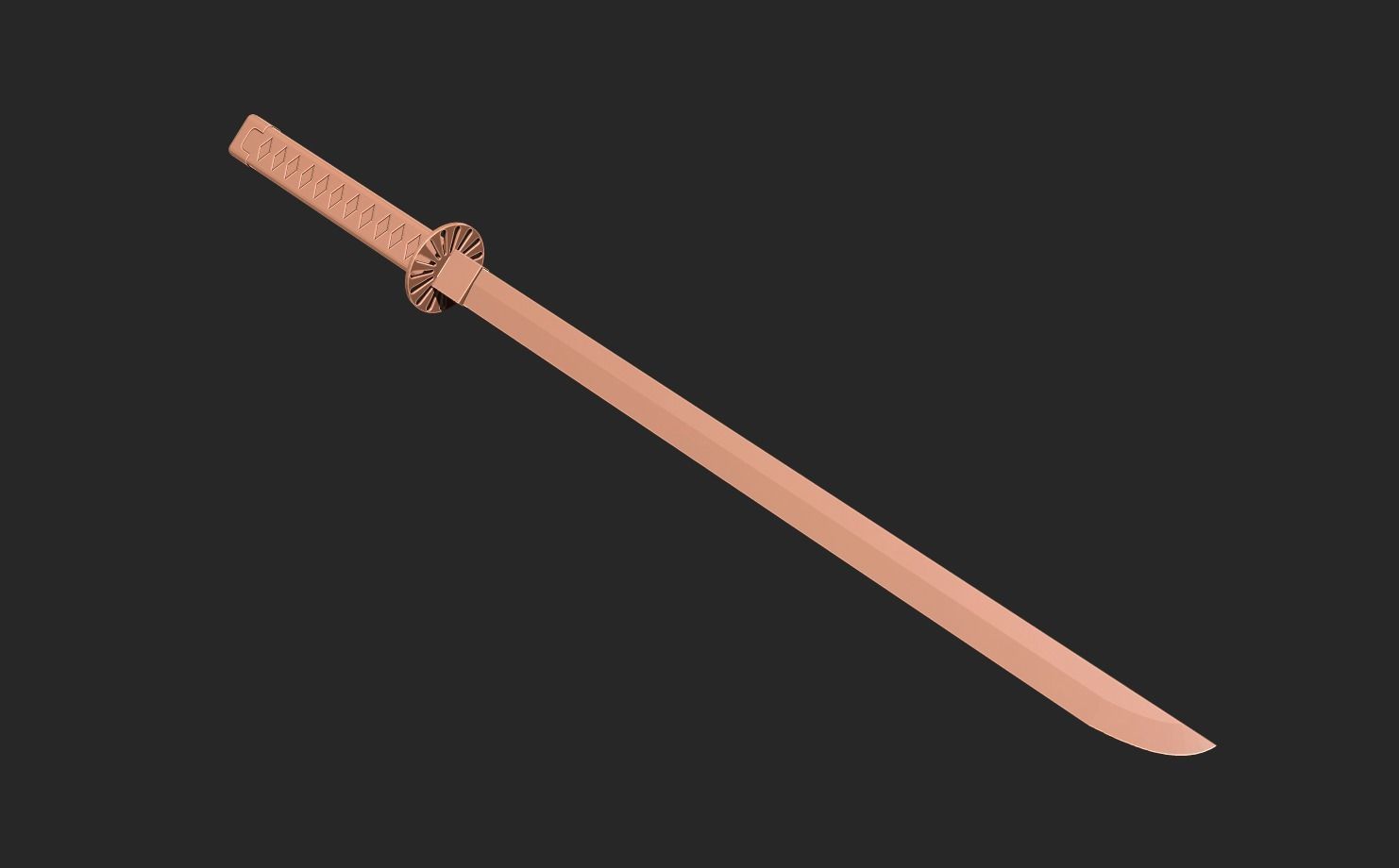 Katana tanjiro Demon slayer  3D print model_1