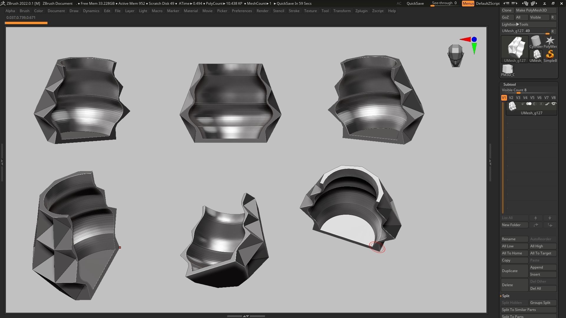 pot g127 3D print model_7