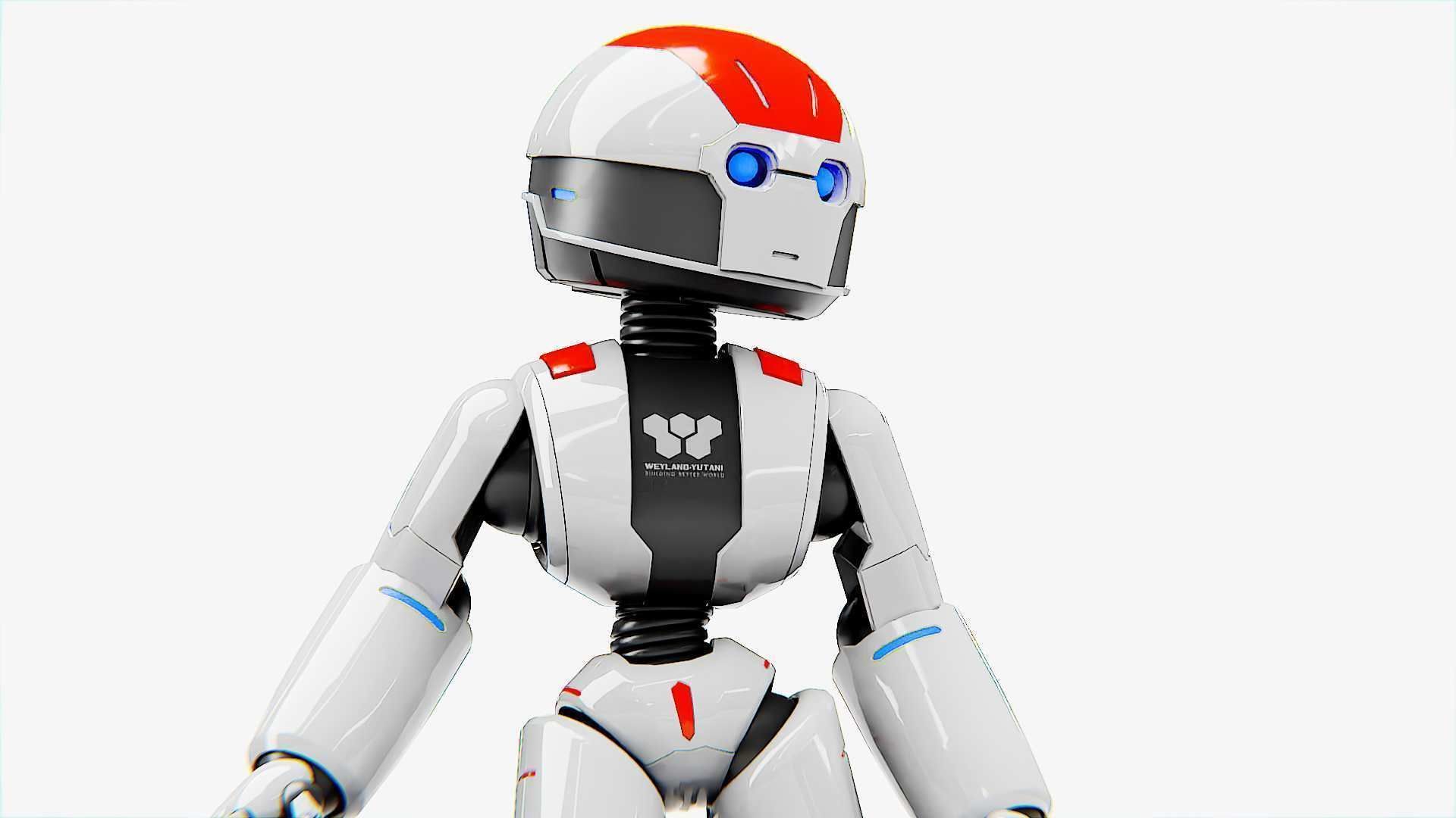 TOY BOT  Rigged for Unreal Engine - Unity - MIXAMO  3D model_17