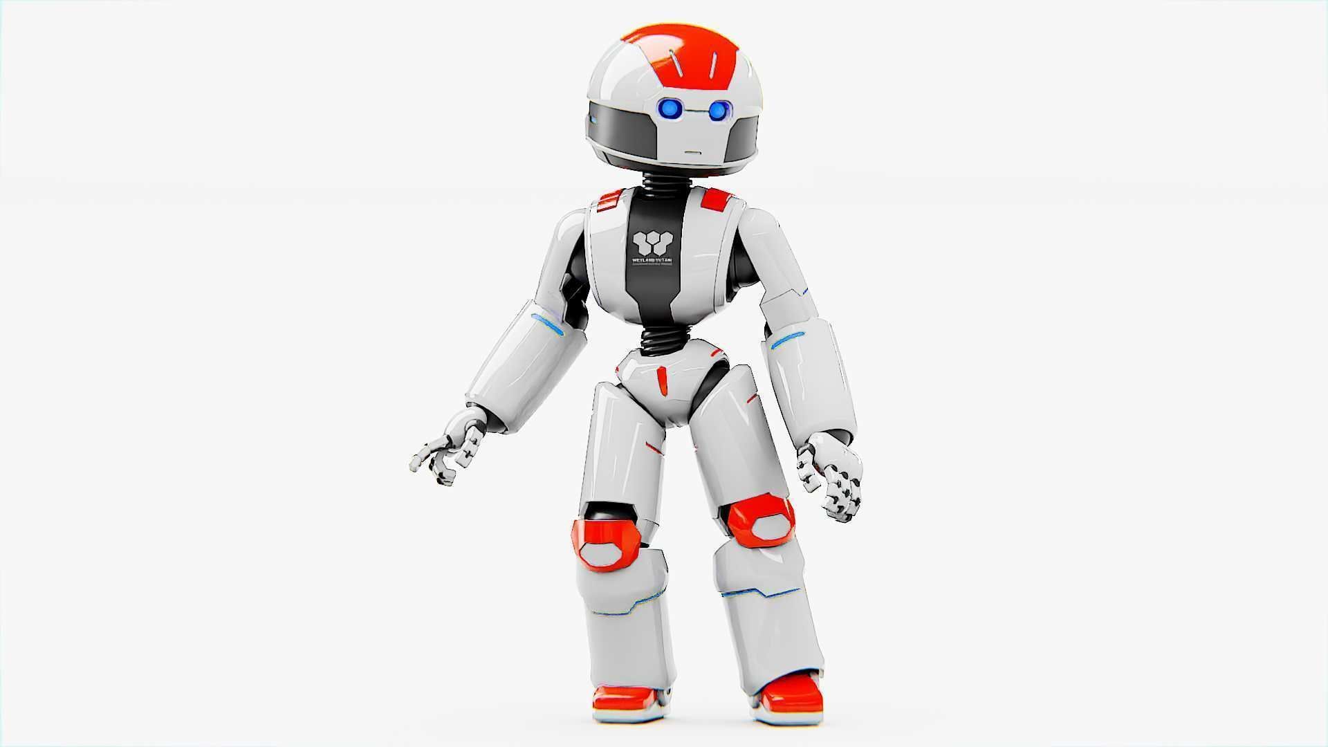 TOY BOT  Rigged for Unreal Engine - Unity - MIXAMO  3D model_13