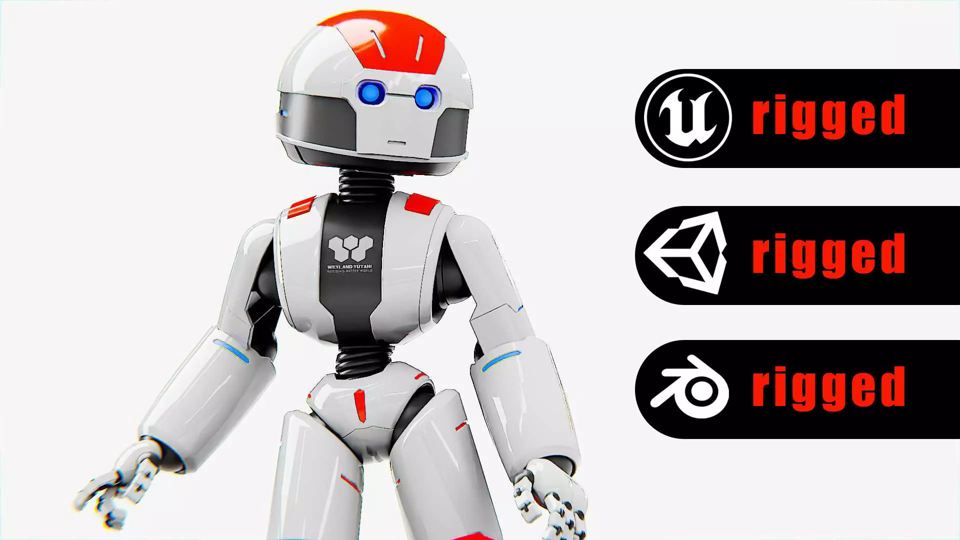 TOY BOT  Rigged for Unreal Engine - Unity - MIXAMO  3D model_0