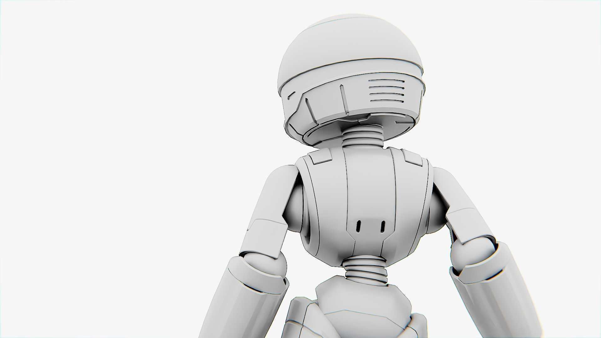TOY BOT  Rigged for Unreal Engine - Unity - MIXAMO  3D model_36