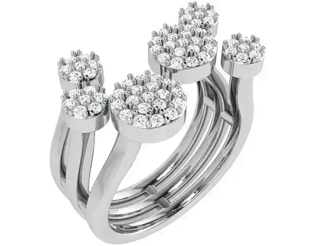 Flower Diamond Ring 4738
