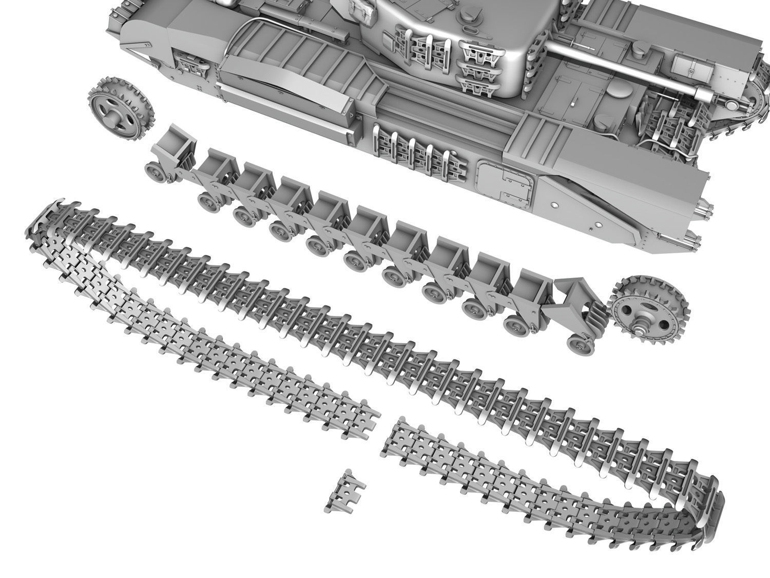 Churchill MK IV  3D model_9