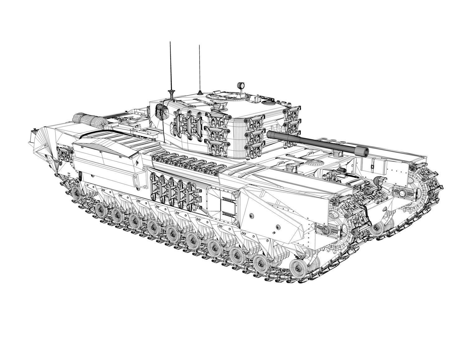 Churchill MK IV  3D model_10