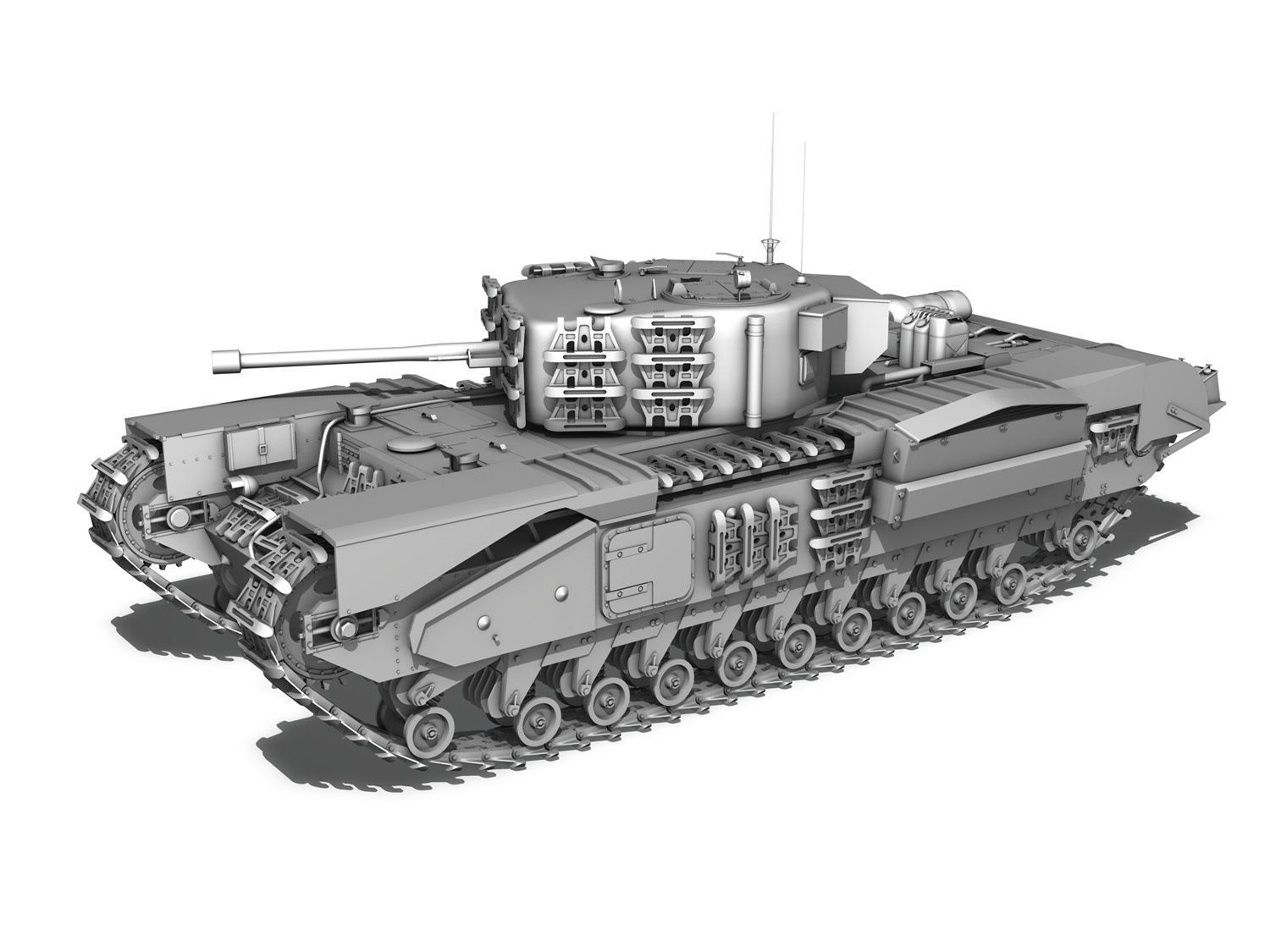 Churchill MK IV  3D model_2