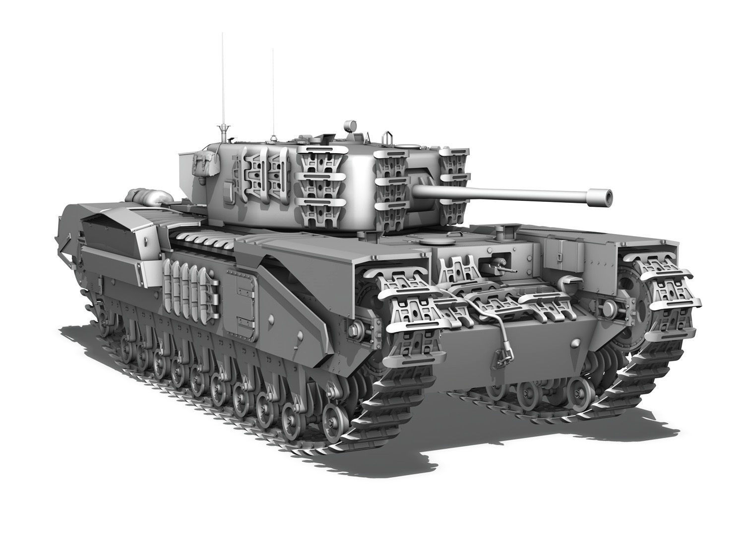 Churchill MK IV  3D model_7