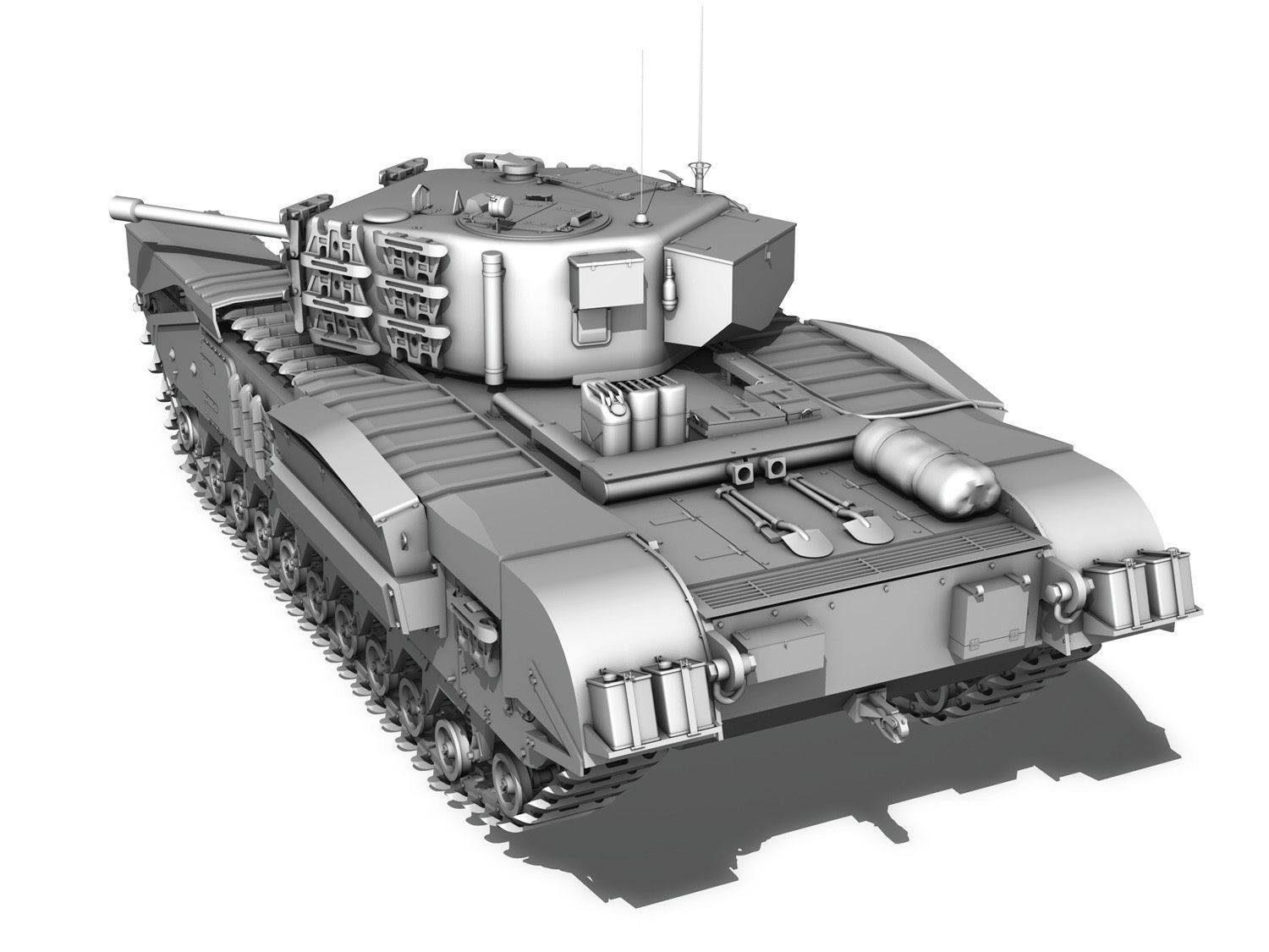 Churchill MK IV  3D model_4