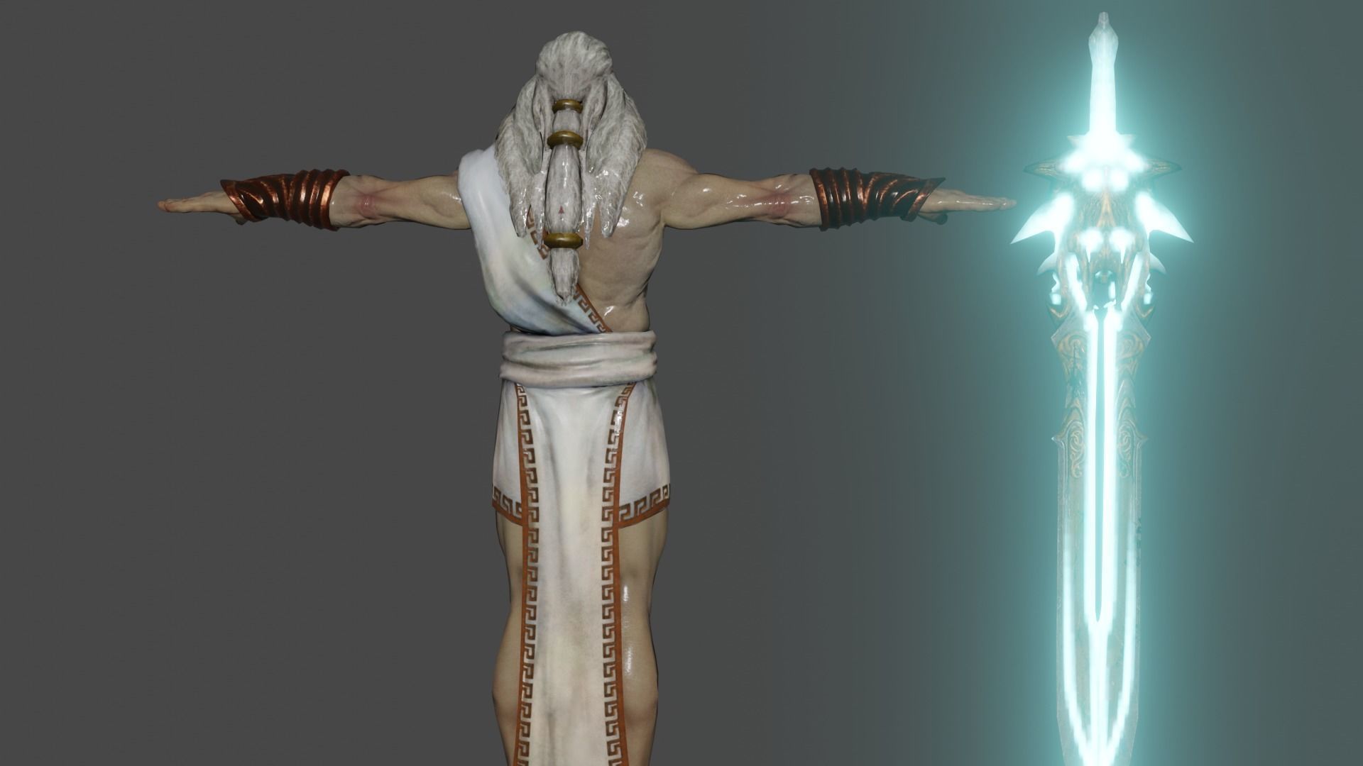Zeus 3d model Low-poly 3D model_5