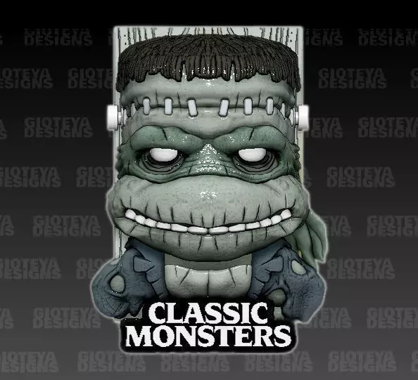 Classic Monsters TMNT Frankenstein 3D model_0