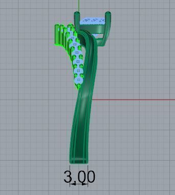 Heart Diamond Unique Ring 4744 3D print model_6