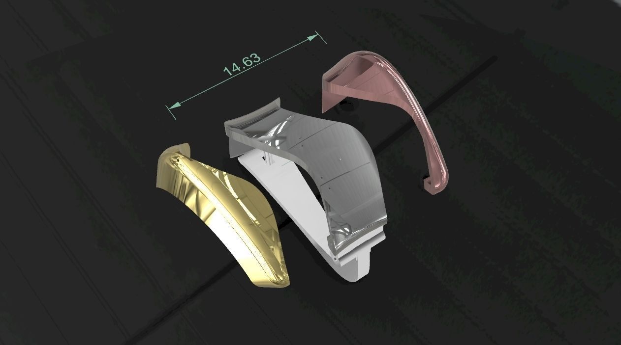 Women Earring 3D print model_3