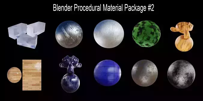 Blender Procedural Material Package 2