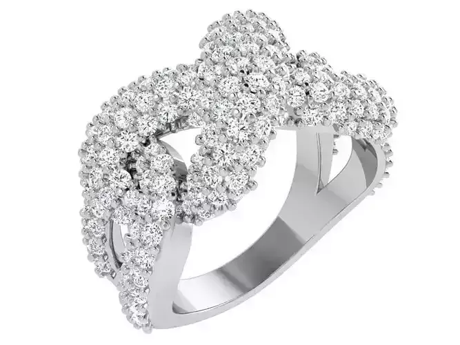 Braided Style Diamond Ring 4746