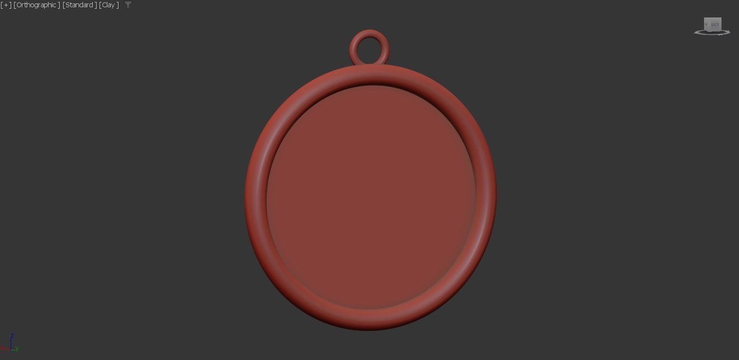 Three-Headed Dragon gold pendant jewelry 3D print model_7