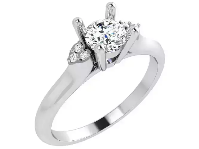 Round Diamond Basket Setting Ring 4754