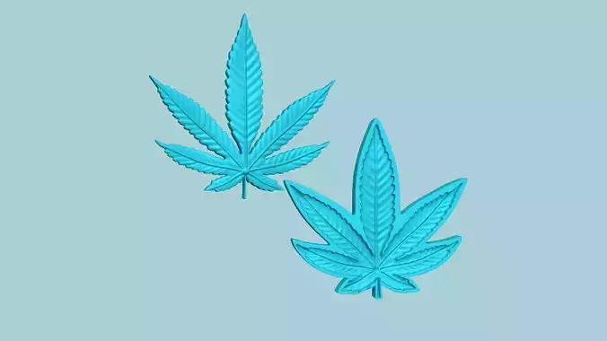 Cannabis Leaf - Molding Artificial EVA Craft 3D print model