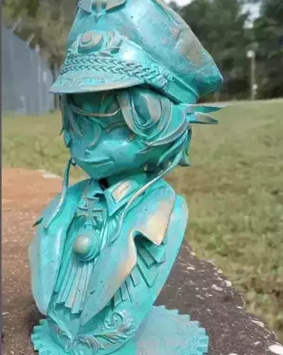 Bust of Tanya Von Degurechaff  Tanya the evil  Yojo Senki 