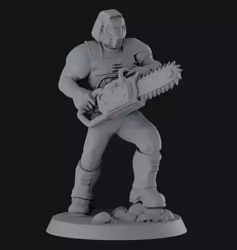 DOOM GUY CLASSIC 3D PRINT 