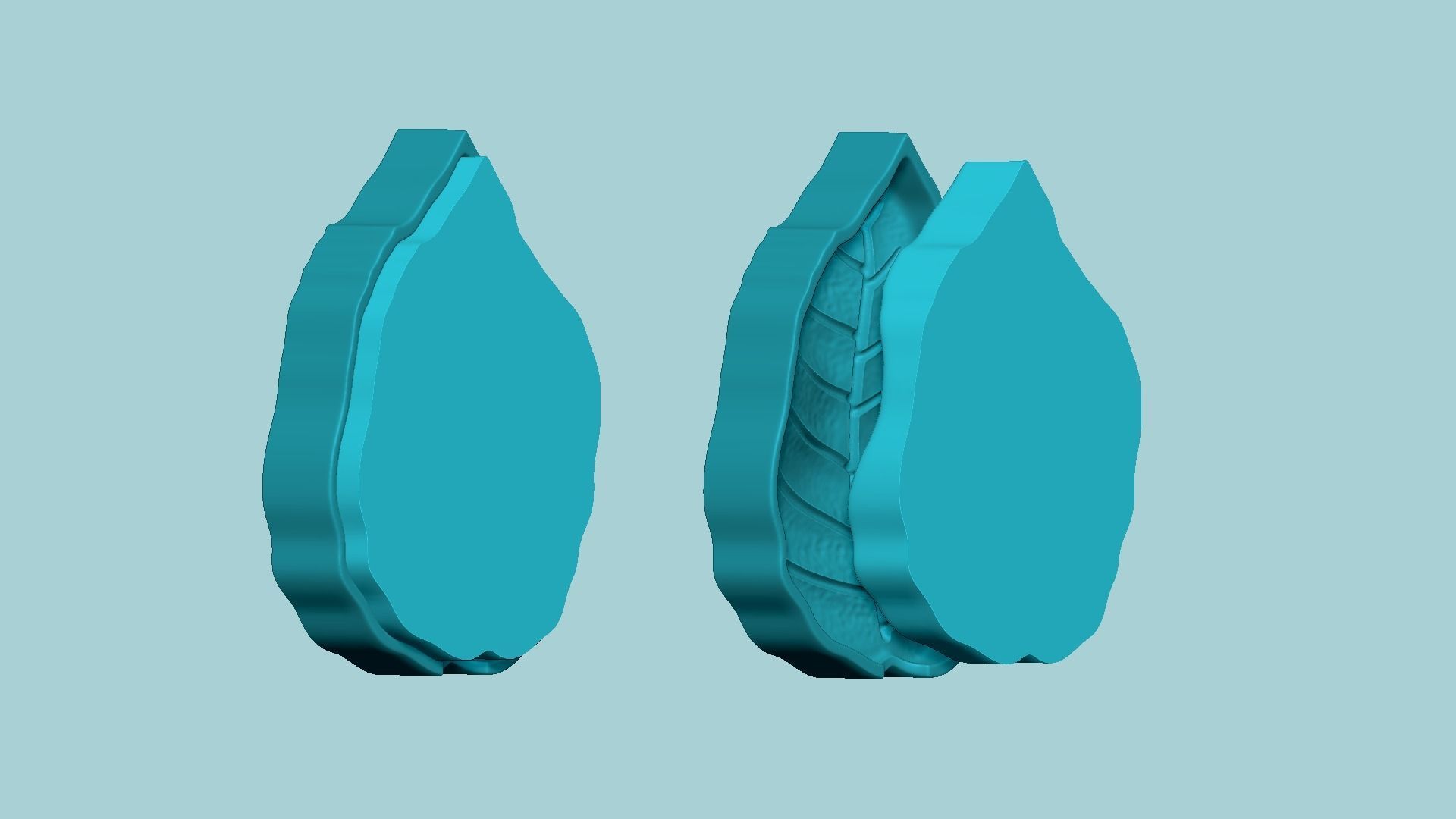 European Beech Leaf - Molding Artificial EVA Craft 3D print model_7