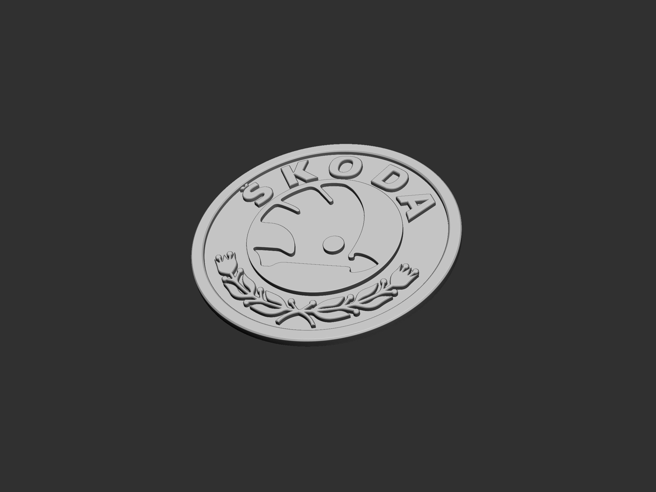 skoda-logo-3d-model-3d-printable-cgtrader