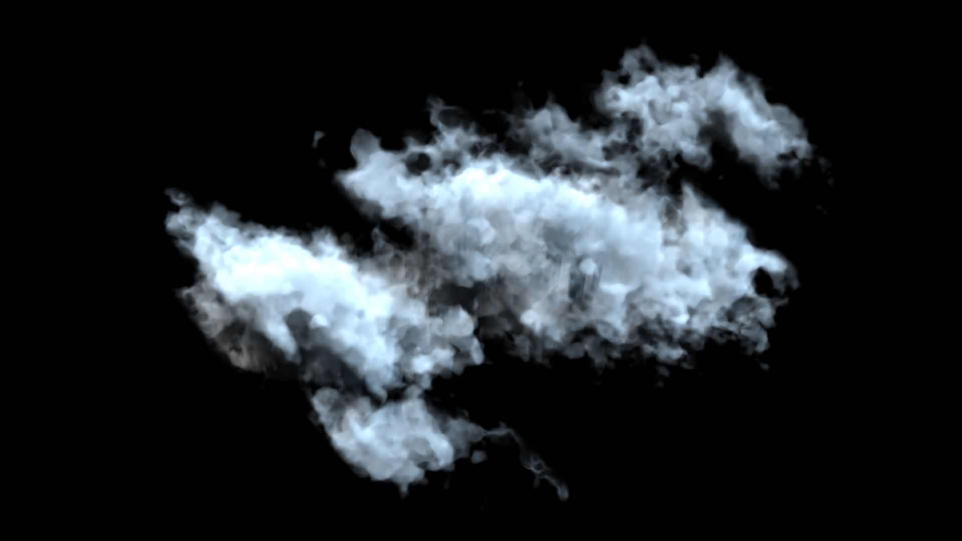 Realistic clouds - smoke - low poly pack 30 models Low-poly 3D model_2