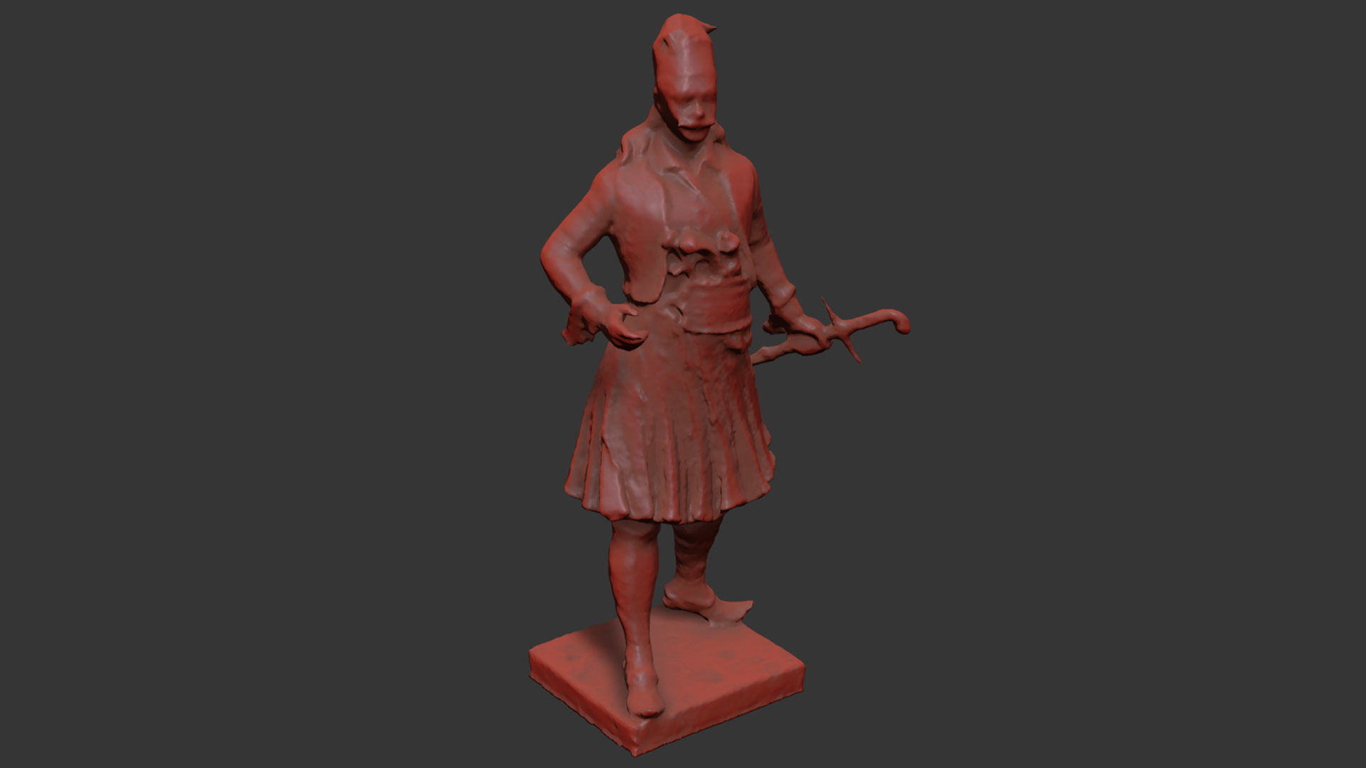 George Karaiskakis Statue 3D model_4