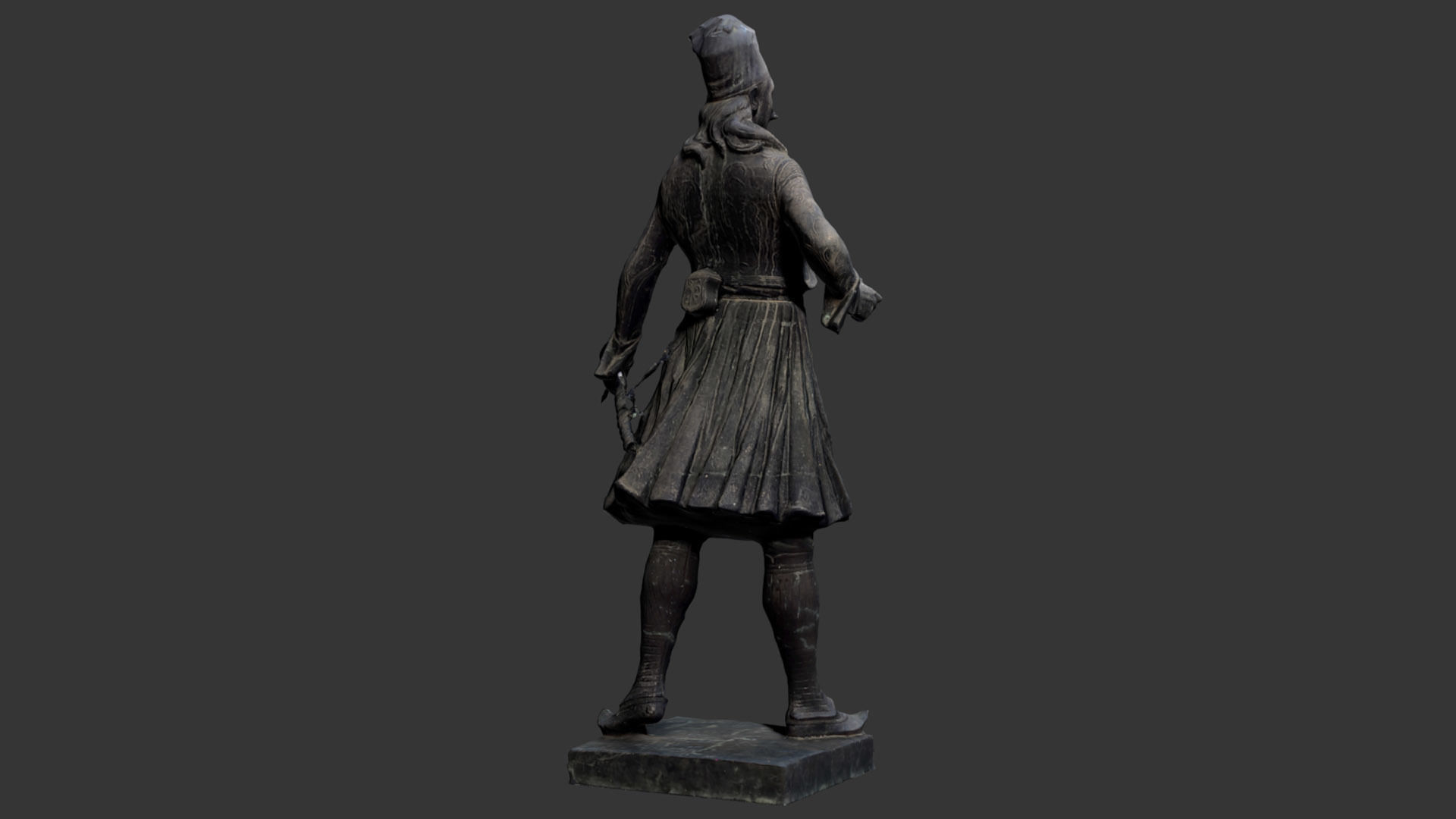 George Karaiskakis Statue 3D model_8