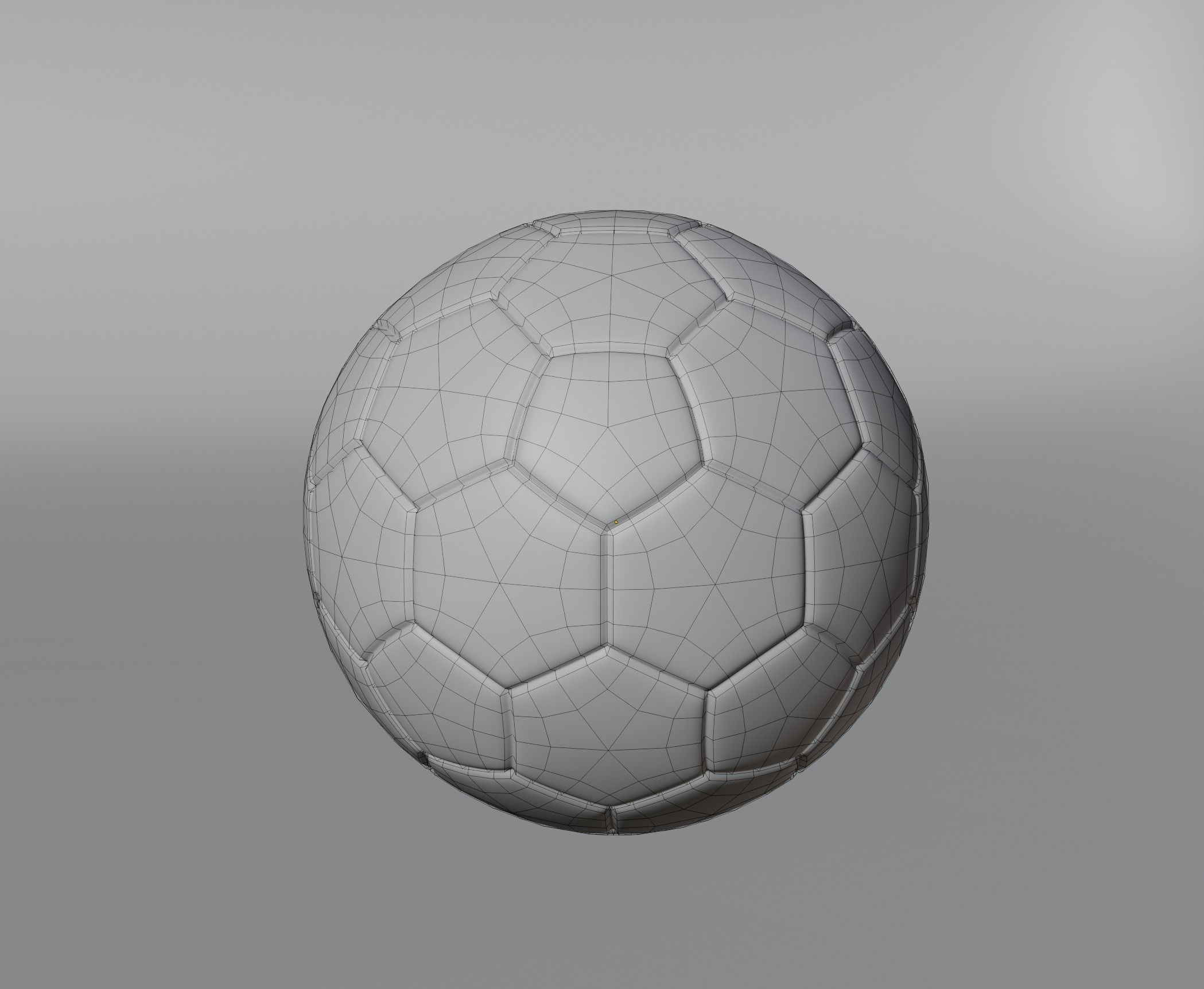 Football  soccer ball 3D model 3D model_3