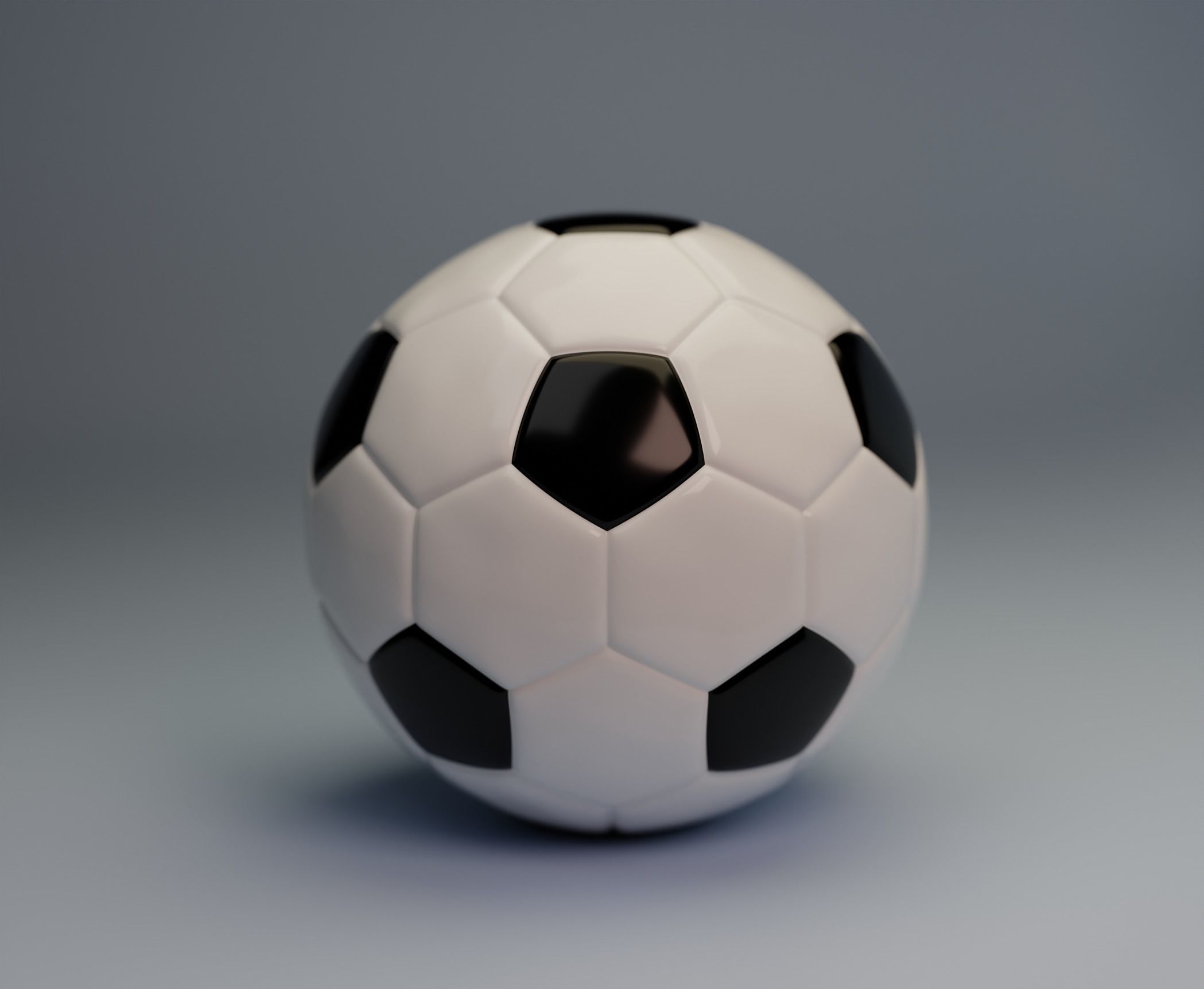 Football  soccer ball 3D model 3D model_1