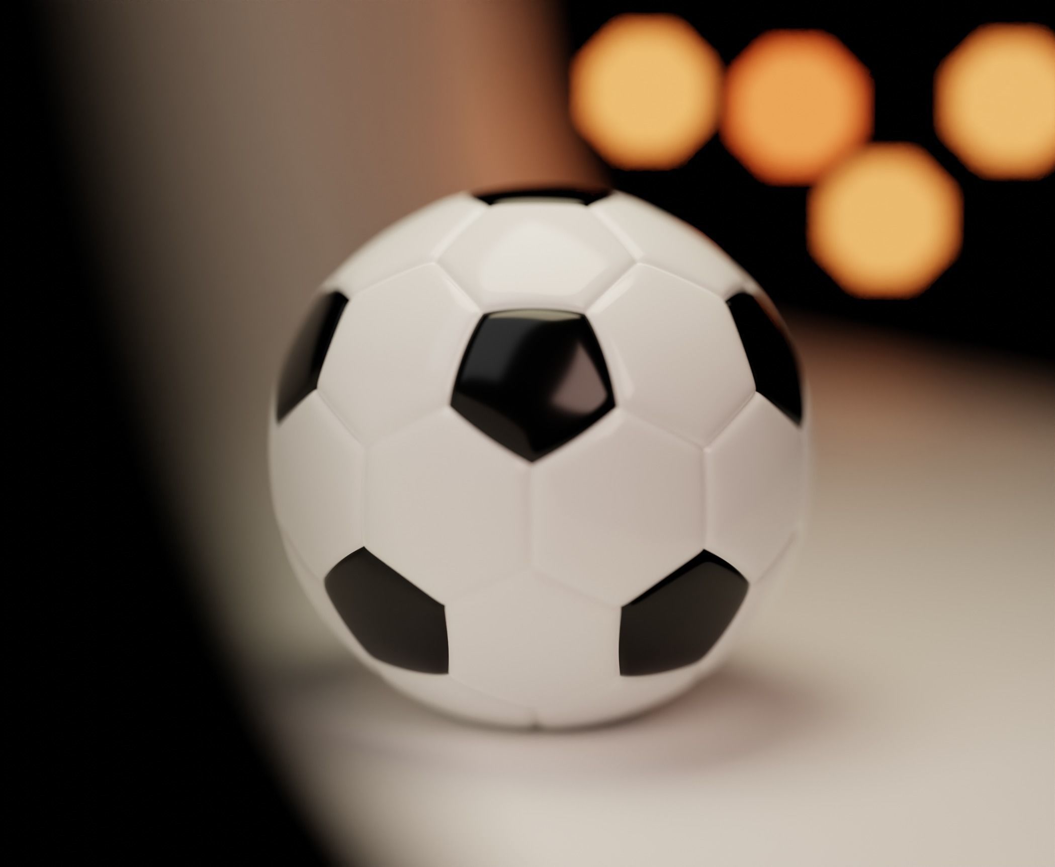 Football  soccer ball 3D model 3D model_2
