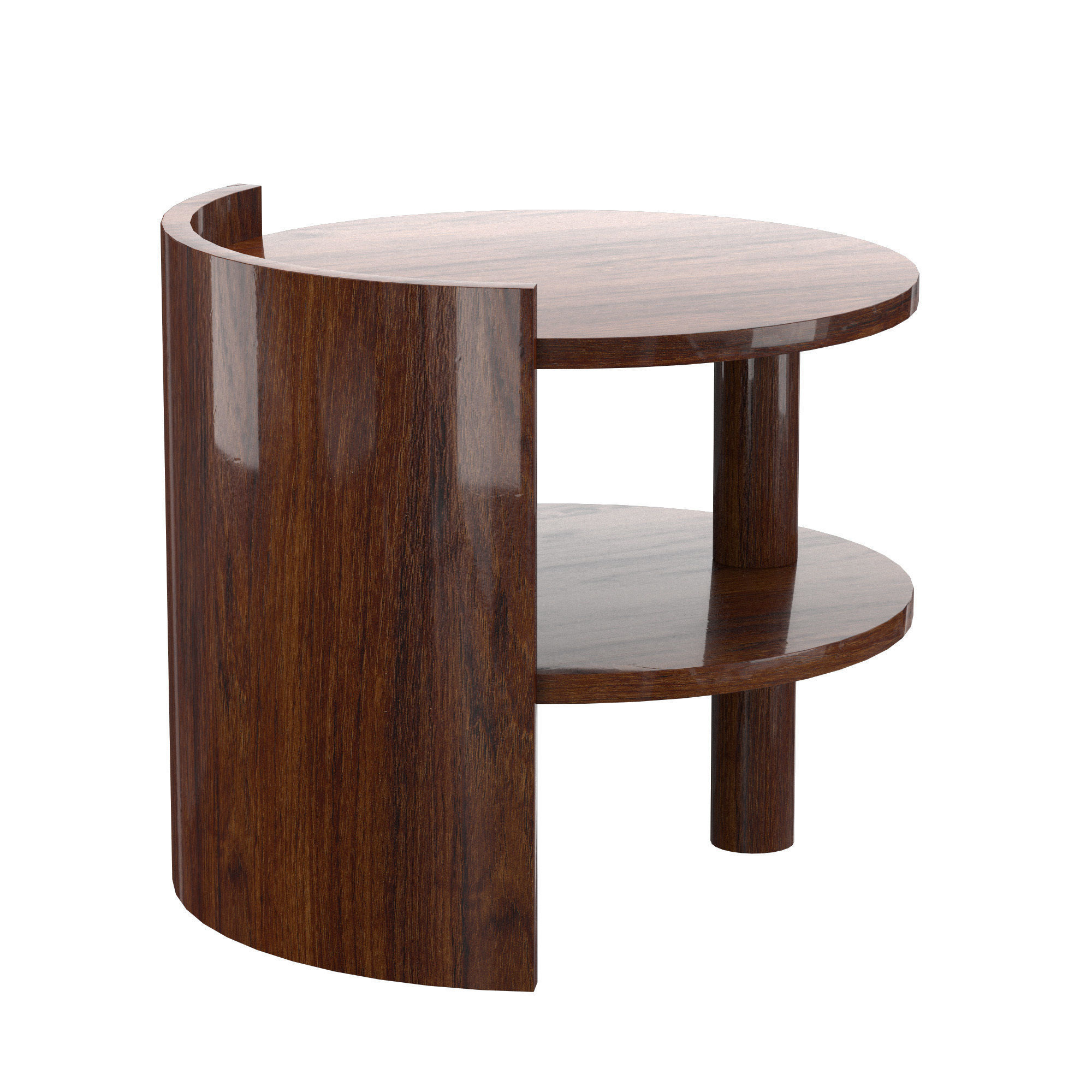 Art Deco Sofa or Side Table 3D model_1