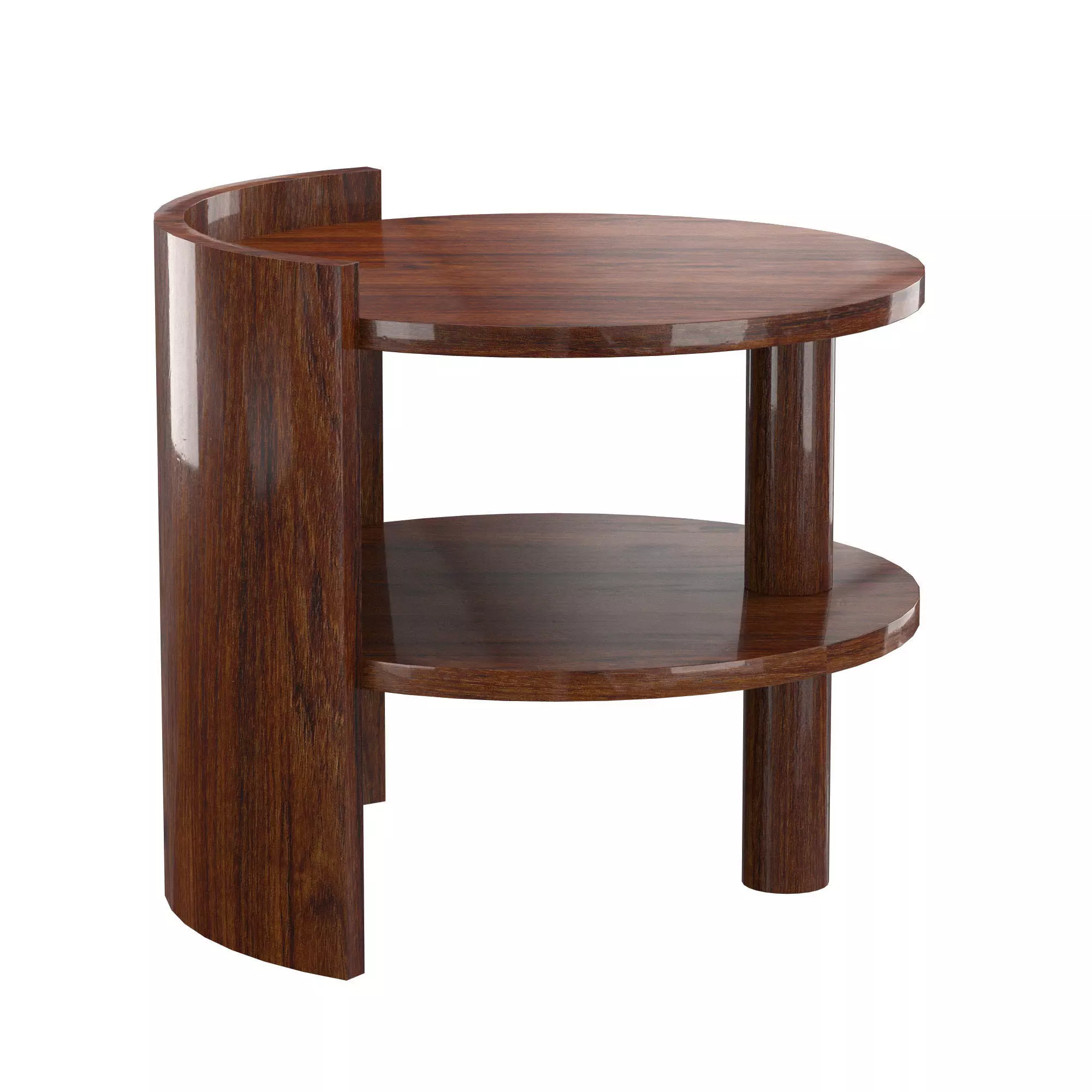 Art Deco Sofa or Side Table 3D model_0