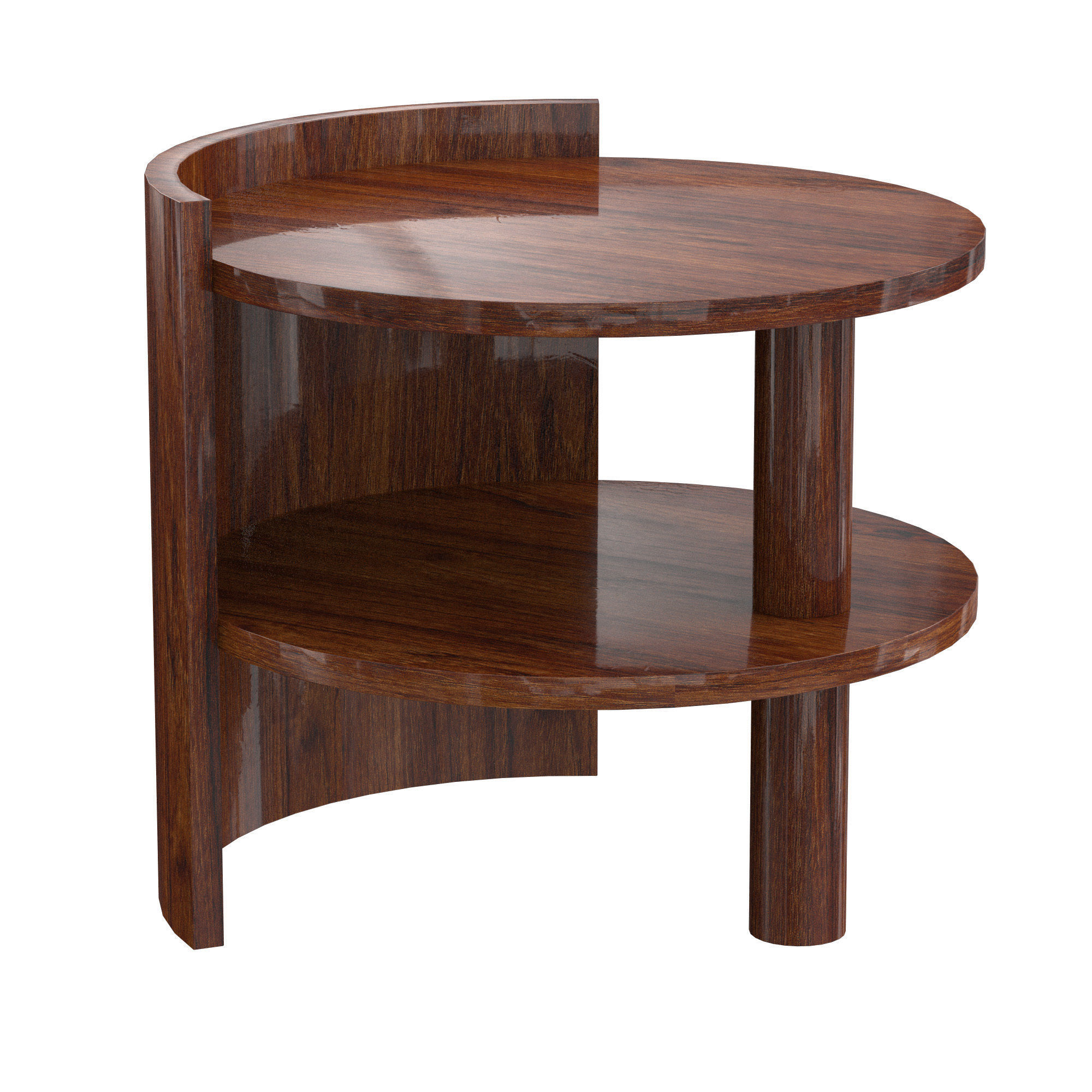 Art Deco Sofa or Side Table 3D model_2